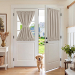 Natural Colour Blackout Dual Rod Pocket Curtain