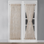 English Rose Lace French Door Curtain Set