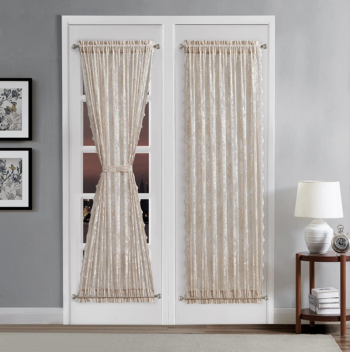 Premium English Rose Lace Semi-Sheer Door Set