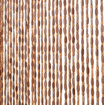 Coffee Brown Bamboo Wood Beaded Doorway Divider