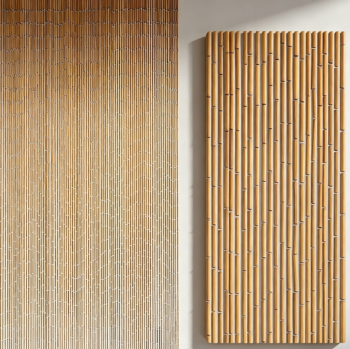 Natural Wood Minimalist Beaded Doorway Curtain