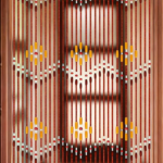 Wooden Plum Blossom Pattern Beaded Door Curtain